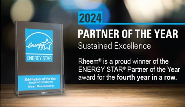 RHEEM® Named Energy Star® Partner Of The Year For Fourth Consecutive Year