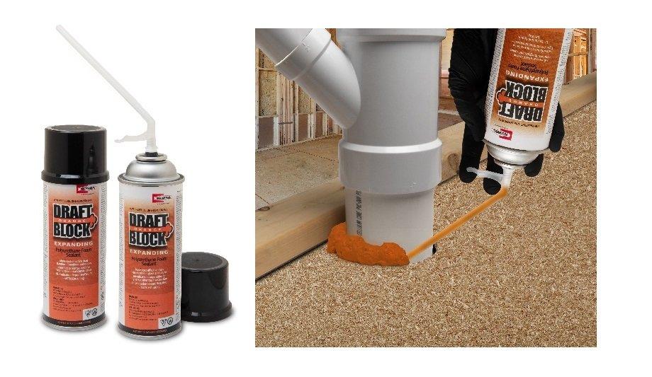 RectorSeal Releases Draft-Block™ Orange, A Fire Blocking Expanding Polyurethane Foam Sealant More Cost-Effective Than Standard Fiberglass And Caulks
