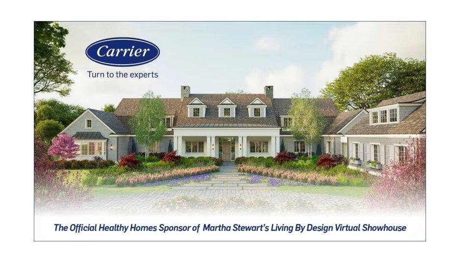Carrier Becomes The Official Healthy Home Sponsor For 'Living By Design' Virtual Showhouse