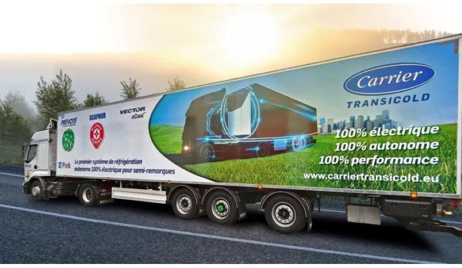 Carrier Transicold’s Year-Long French Roadshow Exhibits World’s First Fully Autonomous, All-Electric Refrigerated Trailer System