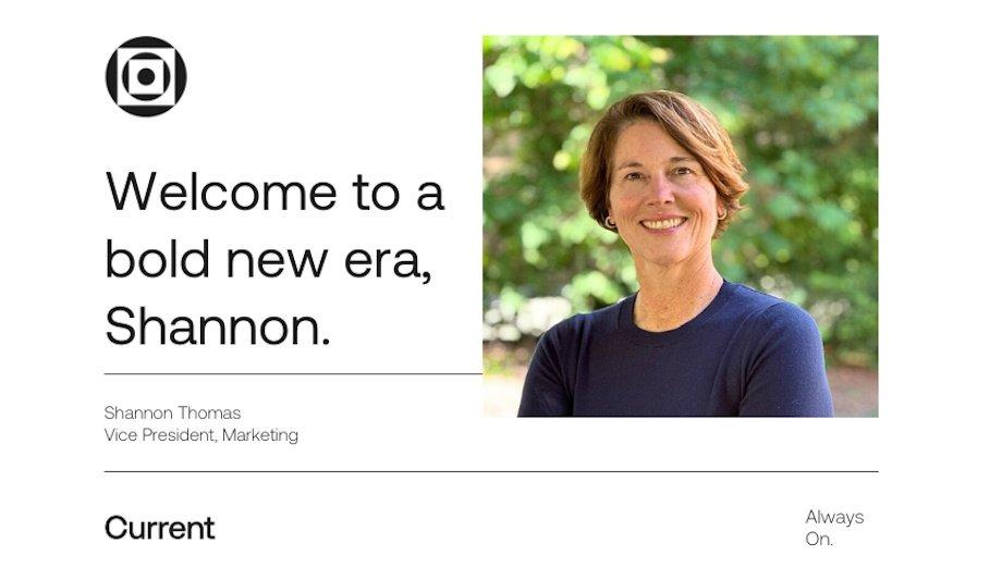 Current Welcomes Shannon Thomas As New VP Of Marketing