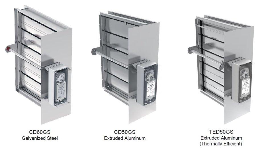 Ruskin Announces New GenSet Dampers Models CD60GS, CD50GS And TED50GS