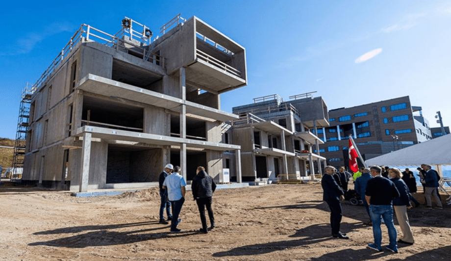Roof Structure At Danfoss House Complete