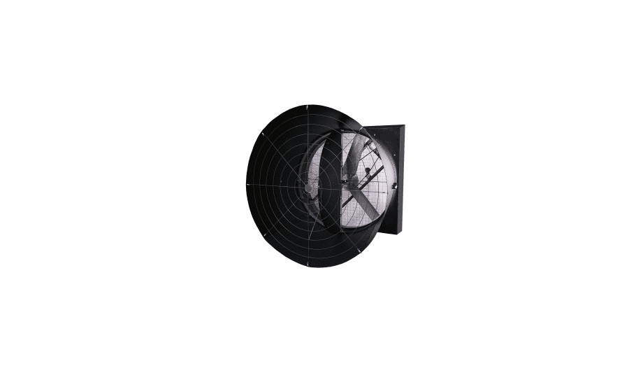 American Coolair Offers 54-Inch Exterior Mount Fiberglass Wall Fans For Broiler Market